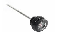 Für Touring Für Road Für Glide ST Für CVO Für FLTRX Für Street Für Für FLHX 2024 Motorrad Ölmessstab Öltemperaturanzeige Ölthermometer Gewinde(Black)