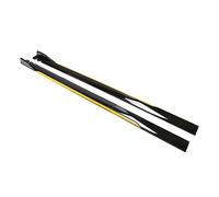 Für Toyota Auto Seitenschweller Seitenschwellerverlängerung Kipphebelplatte Lip Separator Stoßstange 8 Stück 2 M/2,2 M Universal Einstiegblech Seitenschweller(2.2M Black Yellow)