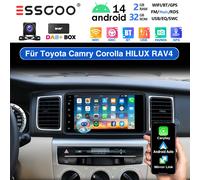 Für Toyota Corolla Camry RAV4 DAB+ Autoradio 2+32GB Carplay GPS RSD Android +KAM