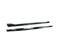 Für Toyota Für Supra A90 A91 2020-2024 AG Style Auto Seitenschweller Verlängerung Splitter Spoiler Glänzend Schwarz Carbon Fiber Look Bodykit(Glänzend schwarz)