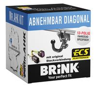 Für Toyota RAV4 13-15 Brink Anhängerkupplung abnehmbar mit 13polig spezi. E-Satz