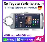 Für Toyota Yaris 2011-2018 Android 13 Autoradio GPS NAVI WIFI 4+64GB Carplay SWC