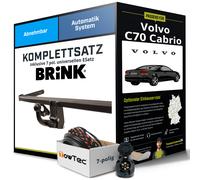 Für VOLVO C70 Cabrio I Anhängerkupplung abnehmbar +eSatz 7pol uni. 98- NEU