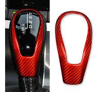 Für Volvo S60 V60 XC60 V40 2014-2019 Kohlefaser Rot Schaltknauf Abdeckung Trim
