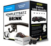 Für VOLVO V60 Kombi I 155,157 Anhängerkupplung abnehmbar +eSatz 13pol 10- NEU
