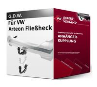 GDW Anhängerkupplung abnehmbar Kugelstange von unten gesteckt - SKODA SUPERB III Kombi