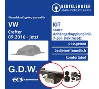 G.D.W. Anhängerkupplung starr für VW Crafter 01.2017-jetzt AHK