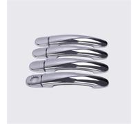 Für VW Für Golf G5 G6 2009-2016 Türgriffabdeckungen In Chrom Zierleisten-Set Auto-Styling-Zubehör Abdeckung für Außentürgriffe des Autos(Silver 1 keyhole)