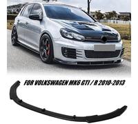Für VW Golf MK6 GTI 2010-2013 Front Spoiler Lippe Stoßstange Optik Schwarz Glanz