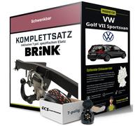 Für VW Golf VII Sportsvan Typ AM1 Anhängerkupplung schwenkbar +eSatz 7pol 14-
