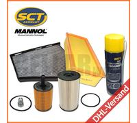 für VW Passat B6 3C 3C2 3C5 1.9 2.0 TDI 4-tlg. Filterset & Klimaanlagenreiniger