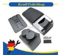 Für VW Polo 2002-2009 9N/9N3 Mittelkonsole Leder Schwarz Passform Armlehne DHL