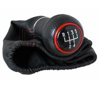 Für VW Polo 6N Lupo Golf 4 IV Bora Schaltknauf 5-Gang Schaltmanschette Naht Rot