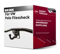 BRINK Anhängevorrichtung BMA mit abnehmbarem Kugelkopf für VW Polo V 1.4 TDI 1.0 TSI 1.6 1.2 BiFuel 1.8 GTI 230 2.0 R WRC 16V