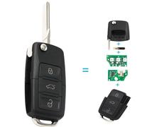 für VW SEAT SKODA Auto Schlüssel Platine 1K0959753G 433 MHz + Chip ID48 VRK02G