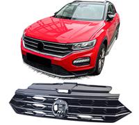 Für VW T-Roc A11 ab 2017- Kühlergrill Sportgrill Schwarz mit Chrom Leisten
