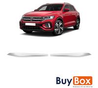 für VW T-ROC Kühlergrill Leisten Grilleisten Chrom Edelstahl (ab 2021)