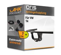 Für VW T4 01.1996-07.1998 ORIS Anhängerkupplung starr + 7polig E-Satz AHK NEU