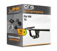 Für VW T4 08.1998-06.2003 ORIS Anhängerkupplung starr + 13polig E-Satz AHK
