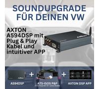 Axton A594DSP | 6 Kanal DSP-Verstärker | 4-Kanal Class-D Endstufe | 4x150 Watt Hi-Res fähig