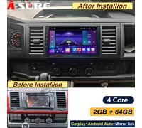 für VW T6 Transporter Multivan Android 14 Autoradio BT 5.0 GPS Navi Carplay 64GB