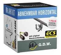 Für VW Taigo 21-23 GDW Anhängerkupplung abnehmbar mit 7polig spezi. E-Satz