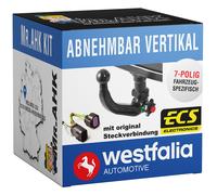 Für VW Taigo 21-23 Westfalia Anhängerkupplung abnehmbar mit 7polig spezi. E-Satz