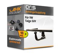 Für VW Taigo SUV 11.2021- ORIS Anhängekupplung abnehmbar + 13polig E-Satz NEU