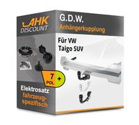 Für VW Taigo SUV 11.21- G.D.W. Anhängekupplung abnehmbar + 7polig E-Satz NEU