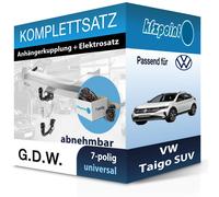 Für VW Taigo SUV 11.21- G.D.W. Anhängerkupplung abnehmbar + 7polig E-Satz neu