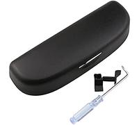 , Für Vw Touareg Zubehör ABS Auto Sonnenbrillenhalter Box Zubehör Auto Sonnenbrillenhalter Box Brillenhalter Fall, Schwarz