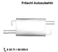 für Vw Transporter 5 T5 Multivan 2,0 116Ps AXA Mitteltopf Auspuff Anlage MSD a