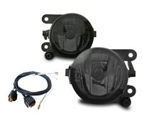 Für VW Up / Seat Mii 2x Nebelscheinwerfer NSW Klarglas SCHWARZ Kabelbaum HB4 L+R