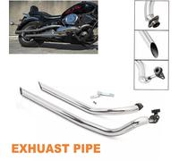 Für Yamaha V-Star 1100 XVS1100 A Classic Auspuff Schalldämpfer Auspufftöpfe
