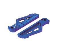 Für Yamaha Xmax 125 250 300 400 XMAX250 XMAX300 XMAX400 X-MAX Roller Zubehör CNC Passagier Fußstützen Hinten Fußrasten Pedal Fußstützen(Bueing)