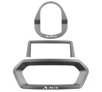 Für Yamaha XMAX300 2023 2024 Motorrad Zubehör Elektrische Türschloss Dashboard Instrument Rahmen Abdeckung Trim(Gray)