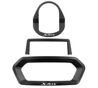 Für Yamaha XMAX300 2023 2024 Motorrad Zubehör Elektrische Türschloss Dashboard Instrument Rahmen Abdeckung Trim(Black)