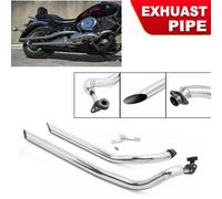 Für Yamaha XVS1100 Auspuffrohre Auspuff Schalldämpfer Auspufftöpfe V Star 1100A