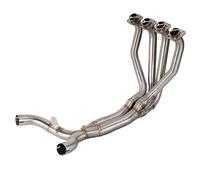 Für Z1000 2010-2020 Modifizierter Motorrad-Auspuff Mit Doppeltem Auslass-Schalldämpfer Vorne Link Fächerkrümmer(A)