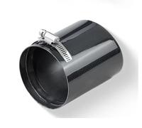 FUNFOB Auspuffblenden Universal-Auspuffrohr-Kohlefaser-Abdeckung DIY-Einbau-Einlass Verstellbarer Auspuff-Schalldämpfer-Rohrspitzenkoffer Auspuffblende(Outlet 89mm)
