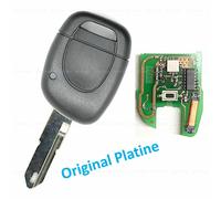 Auto Schlüssel Ersatz 1 Taster Gehäuse Batterie für Renault Twingo Clio ab 2002