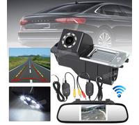Funk Rückfahrkamera Einparkhilfe 4.3" Monitor Für VW Polo Golf VI Passat CC MK6