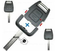 Auto Funk Schlüssel 3 Tasten Ersatz Gehäuse für Opel Omega B Vectra C Signum
