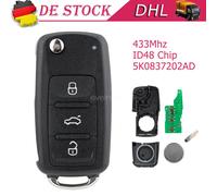 Funk Schlüssel 5K0837202AD für VW Passat Golf Caddy Sharan Polo Touran Eos Up