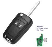 Funk Schlüssel Fernbedienung 433MHz 2Tasten Für Opel Mokka Zafira C Astra J Adam
