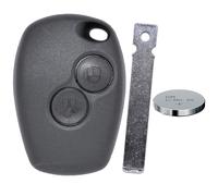 Funk Schlüssel Gehäuse 2 Tasten VA2 Rohling für Dacia Renault Batterie