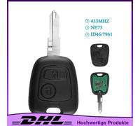 Funkschlüssel 433MHZ 46 Chip Funk 2 Tasten Auto Schlüssel Für Peugeot 206