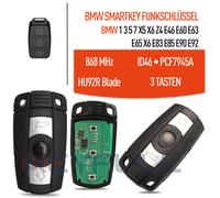 Funkschlüssel Autoschlüssel 868MHz 3Tasten Smartkey für BMW 1er 3er 5er X3 X5 Z4
