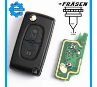 FUNKSCHLÜSSEL FÜR CITROEN C2 C3 649086 6554NR 434Mhz ID46 FERNBEDIENUNG +FRÄSEN