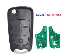 SENDER Klapp Schlüssel für Opel Vectra C Signum 3 Tasten, 433 MHz PCF7946 A333